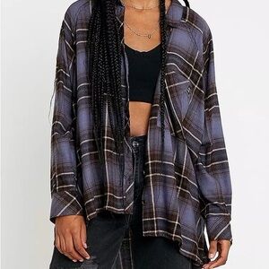 Plaid Button-Up Shirt